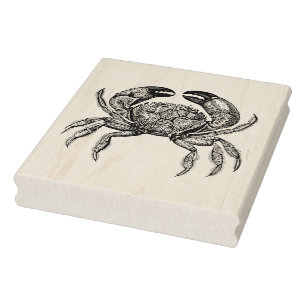Tampons Encreurs Dessin Crab Vintage #1