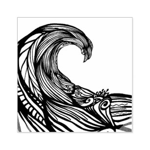 Tampons Encreurs Dessin des vagues océaniques