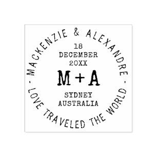 Tampons Encreurs Destination Mariage thème Voyage Passeport personn