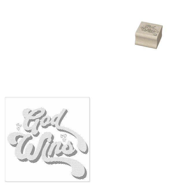 Tampons Encreurs Dieu gagne le timbre chrétien (Tamponné)