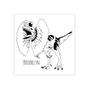 Tampons Encreurs Dilophosaurus dessin animé