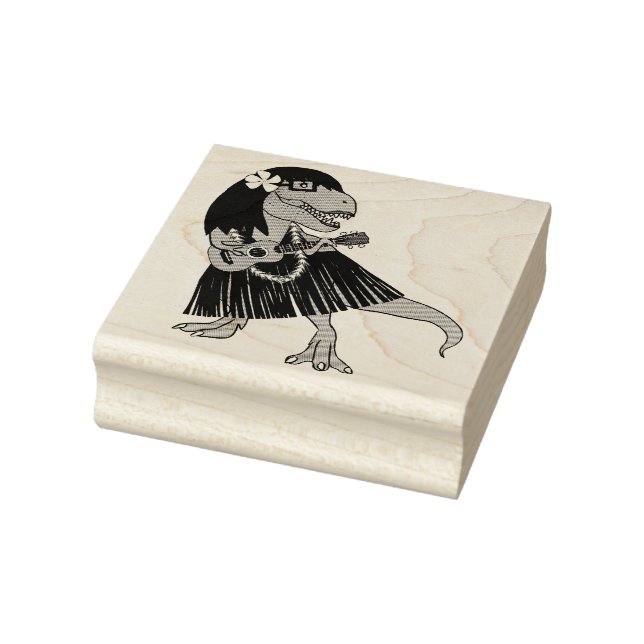 Tampons Encreurs Dinosaure hawaïen Ukulele (Tampon)