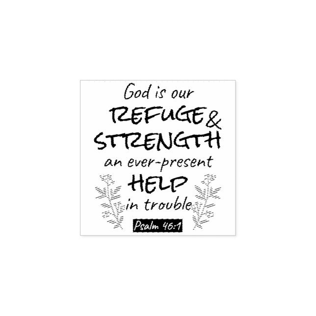 Tampons Encreurs Divine Refuge - Psaume 46:1 pour le Confort Spirit (Impression)