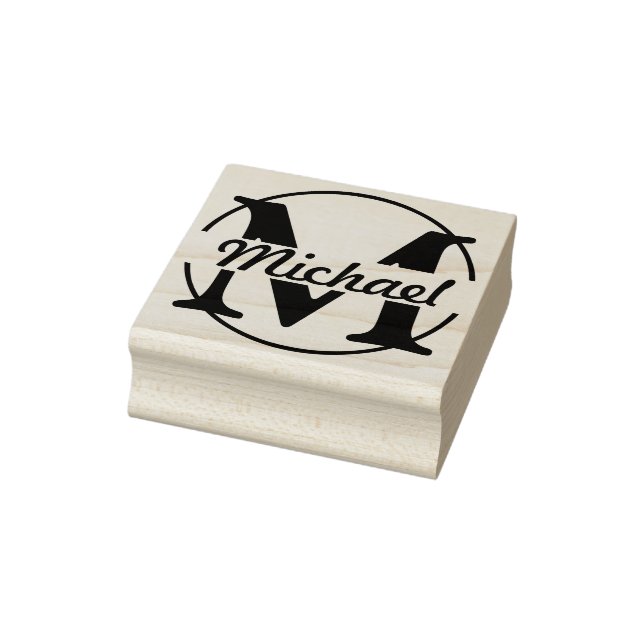 Tampons Encreurs do-it-yourself - Simple Monogramme / Nom (Tampon)