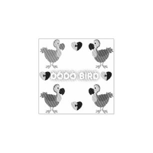Tampons Encreurs Dodo oiseau amour! timbre