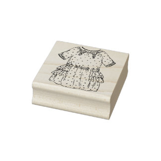 Tampons Encreurs doll dress art stamp
