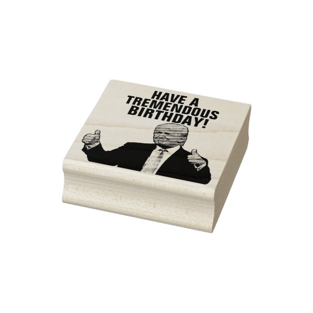 TAMPONS ENCREURS DONALD TRUMP BIRTHDAY RUBBER STAMP (Tampon)