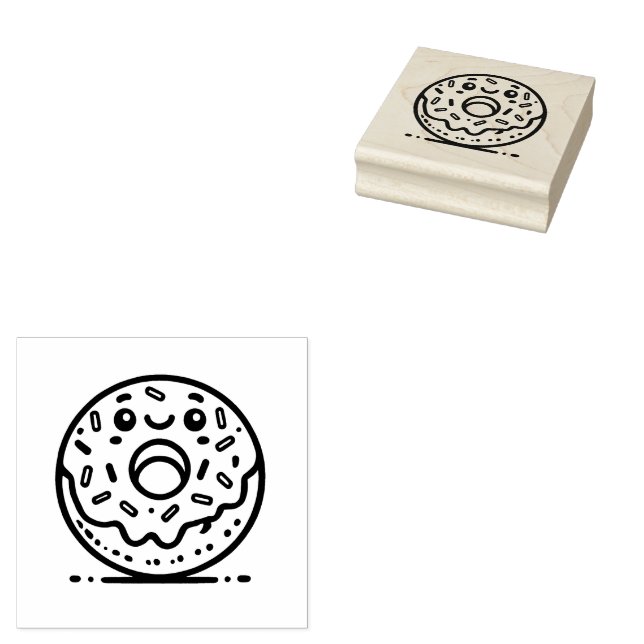 Tampons Encreurs Donut Adorable  (Tamponné)