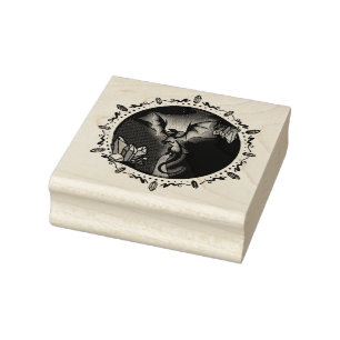 Tampons Encreurs Dragon Améthyste Élégant en cristal magique Twilig