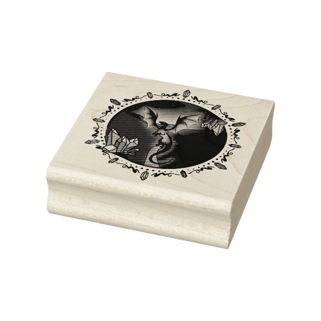 Tampons Encreurs Dragon Améthyste Élégant en cristal magique Twilig (Tampon)