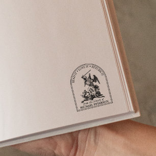 Tampons Encreurs Dragon de Saint-George Vintage de la bibliothèque 