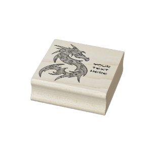 Tampons Encreurs Dragon rempli de motif de points - laissé