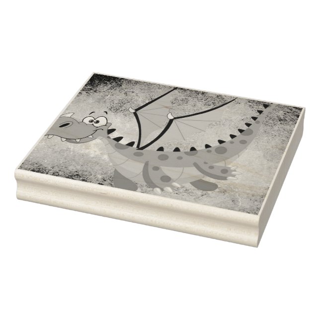 Tampons Encreurs Dragon sur une texture orange (Tampon)