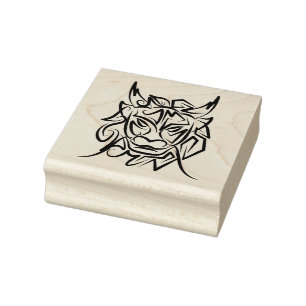 Tampons Encreurs Dragon tribal noir et blanc