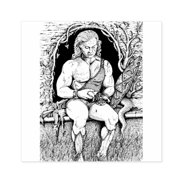 TAMPONS ENCREURS DRAGON'S HOARD, GUERRIER, SAC D'OR, GROTTE, FAUTEU (Impression)