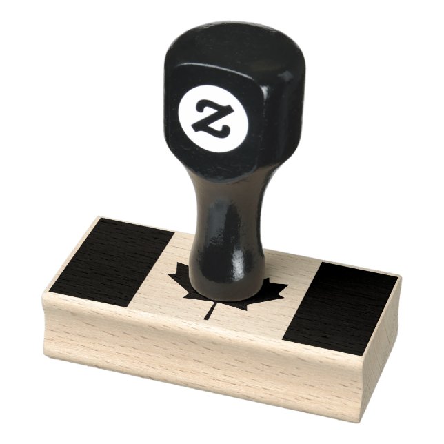 Tampons Encreurs Drapeau de bois du Canada (Tampon)