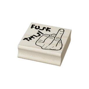 Tampons Encreurs Drôle expression de frustration (fausse f-bombe) 