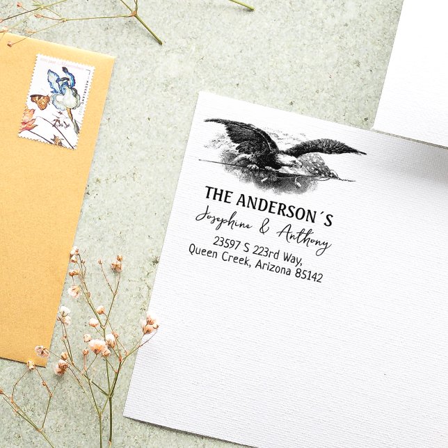 Tampons Encreurs Eagle Custom Return Adresse Family (Créateur téléchargé)