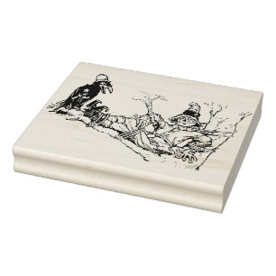 Tampons Encreurs Écart dans une illustration d'arbre timbre d'art