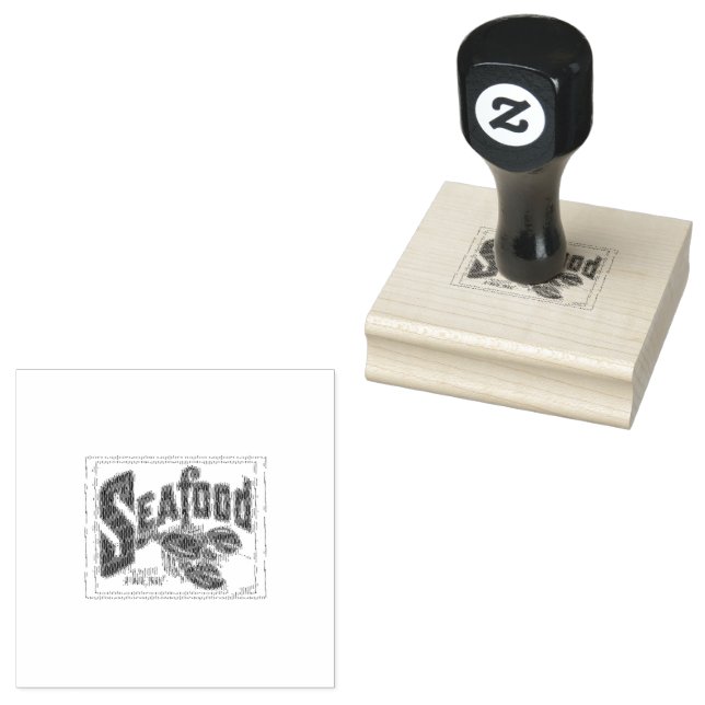 Tampons Encreurs Ecran Sea Food Wood Art (Tamponné)