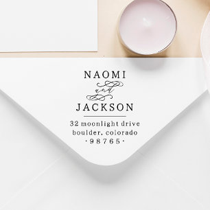 Tampons Encreurs Écriture manuscrite romantique Couple Mariage Adre