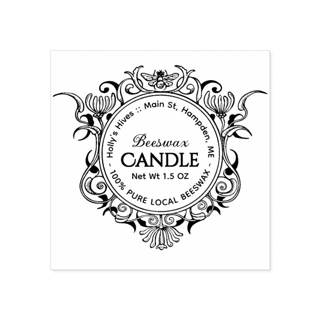 Tampons Encreurs Élabore la BOUTEILLE de cadre d'abeille à miel (Impression)