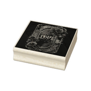Tampons Encreurs Élégance steampunk vintage roses de l'amour à engr