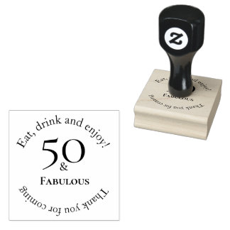 Tampons Encreurs Elégant 50 & Fabuleux Black 50e anniversaire