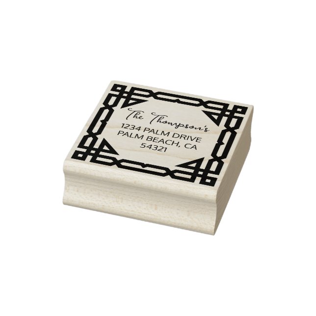 Tampons Encreurs Elegant Celtic Frame Adresse de retour (Tampon)