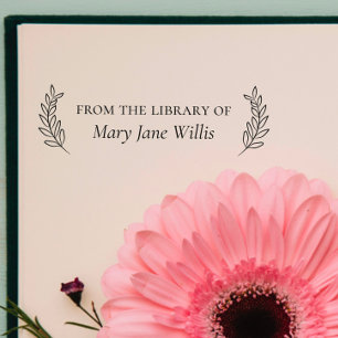 Tampons Encreurs Élégant classique "De la bibliothèque de"