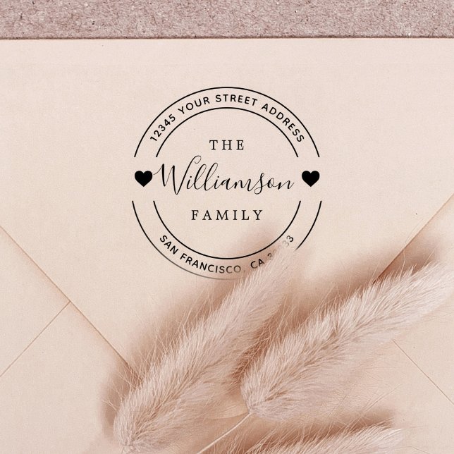 Tampons Encreurs Élégant Coeur Lettrant La Main (Créateur téléchargé)