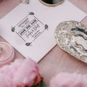 Tampons Encreurs Élégant Enregistrer le couple de dates