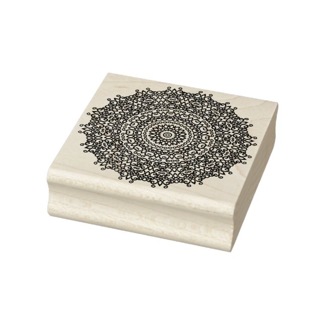 Tampons Encreurs Élégant Mandala de Yoga pour Journaling et Scrapbo (Tampon)