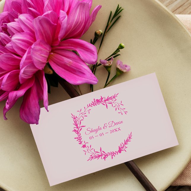 Tampons Encreurs Élégant mariage Fleurs sauvages et Branches de cou (Créateur téléchargé)