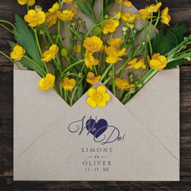 Tampons Encreurs Élégant Moderne Chic Cœur Nous Disons Citation Mar (Créateur téléchargé)