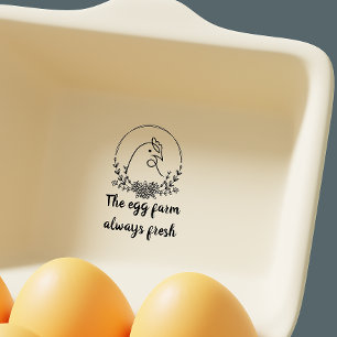 Tampons Encreurs Elégant Monogram Eggs Farmhouse