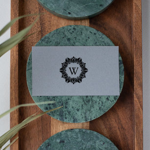 Tampons Encreurs Élégant Monogramme de la famille des tournesols,