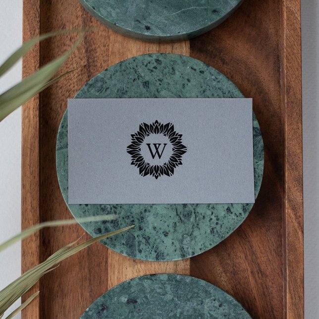 Tampons Encreurs Élégant Monogramme de la famille des tournesols, (Créateur téléchargé)