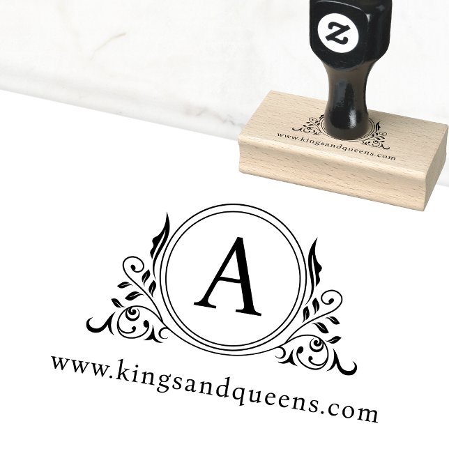 Tampons Encreurs Élégant, Monogramme, Logo Royal (Créateur téléchargé)