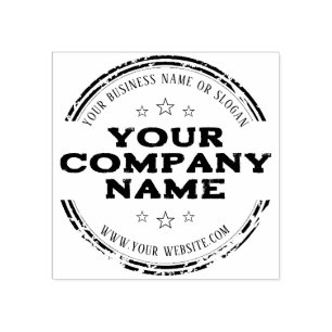 Tampons Encreurs ÉLÉGANT POMPIER ROND RUSTIQUE   Logo d'entreprise 