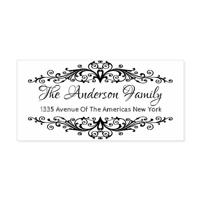 Tampons Encreurs Élégants éléments florissants (Impression)