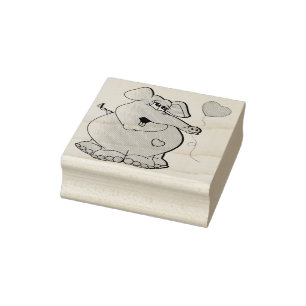 Tampons Encreurs Eléphant joli dessin
