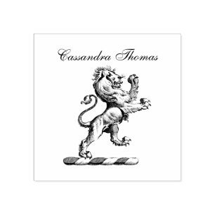 Tampons Encreurs Emblème C de crête permanente de lion héraldique