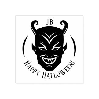 Tampons Encreurs Emblème Monogramme Diable Halloween