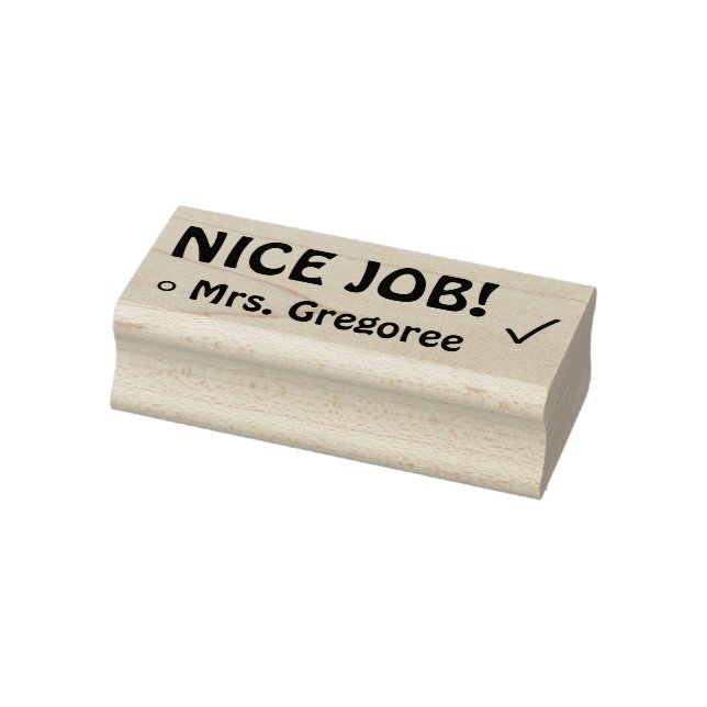 Tampons Encreurs Encouragement "JOB NICE !" + Nom du tuteur personn (Tampon)