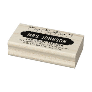 Tampons Encreurs Enseignant de l'école - Apple Design