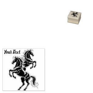 Tampons Encreurs Enseigne au néon Cheval Style Rétro Glitch