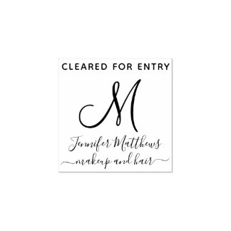 Tampons Encreurs Entrée de température défrichée du monogramme du s