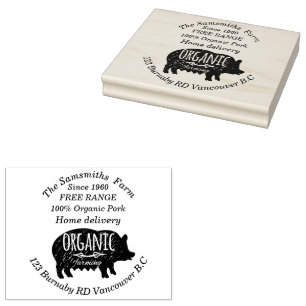 Tampons Encreurs Entreprise familiale Ferme de porc depuis 1960 lg