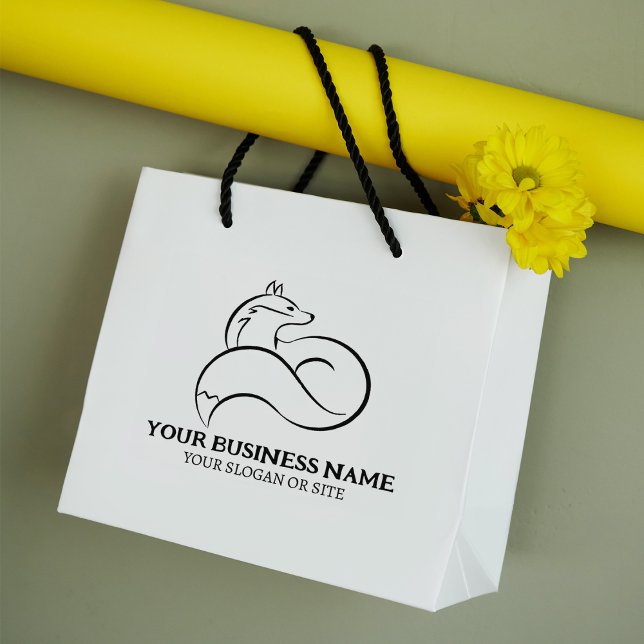 Tampons Encreurs Entreprise moderne Fox personnalisée, grande (Créateur téléchargé)